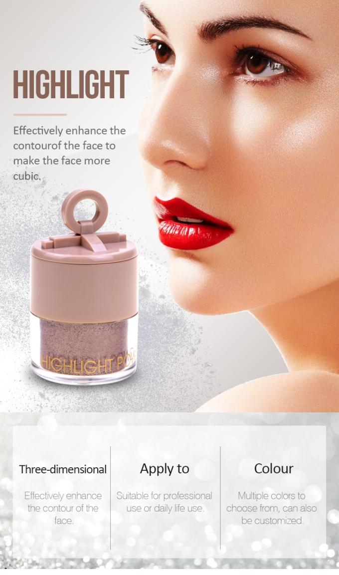 Pó pigmentado super de venda quente da composição do highlighter de Diamond Shimmer Glitter Makeup Loose